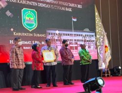 Bupati Subang Hadiri Kegiatan Anugerah Kualitas Pengisian Jabatan Pimpinan Tinggi (JPT)