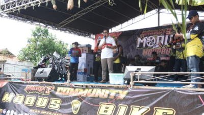 Kang Akur Hadiri Kegiatan Anniversary Komunitas Modus Bike yang Ke-3
