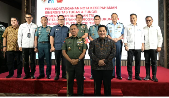 Sinergitas Tugas Kementerian BUMN Bersama TNI