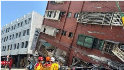Gempa Berkekuatan M 7,5 Guncang Taiwan