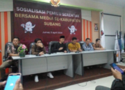 Dihadiri Puluhan Wartawan, KPU Kabupaten Subang Gelar Sosialisai Pemilu Serentak 2024