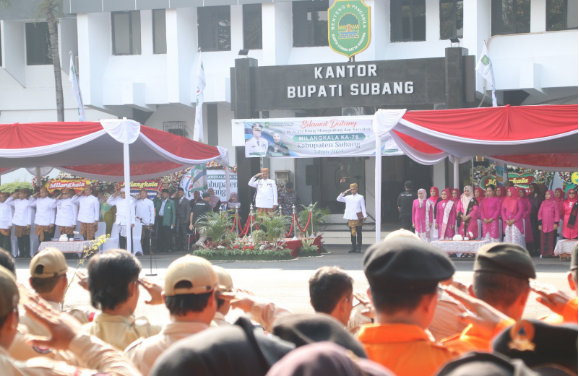 Upacara Peringatan Milangkala Ke-76 Kabupaten Subang