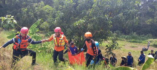 Bocah 5 Tahun Ditemukan Hanyut di Sungai Cigadung