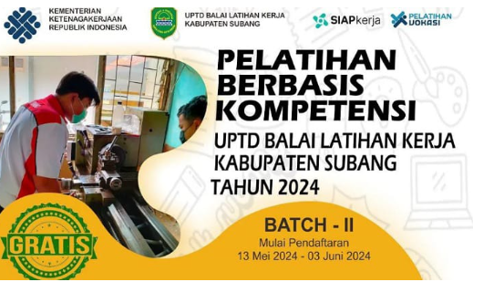 Pelatihan Berbasis Kompetensi Tahun 2024 Batch II