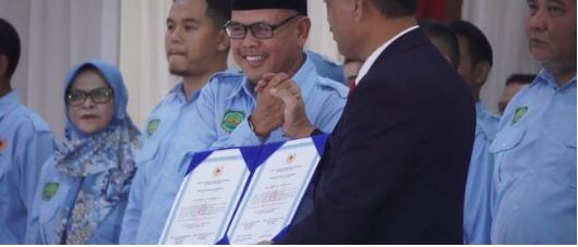 H.Ujang Resmi Dilantik sebagai Ketua KONI Subang