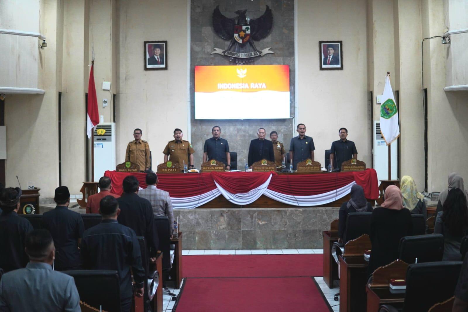19 Rapat Paripurna DPRD Kabupaten Subang di Ruang Rapat Paripurna DPRD