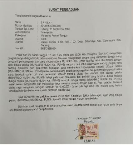 Diduga Tilep Uang Kompensasi Pedagang Oknum Aktivis Dilaporkan ke Polisi