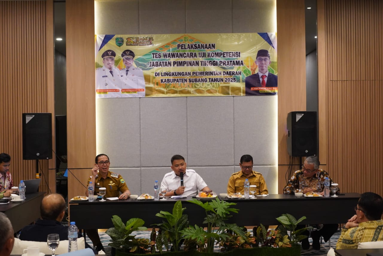 06 Pelaksanaan Tes Wawancara Uji Kompetensi Jabatan Pimpinan Tinggi JPT Pratama di lingkungan Pemerintah Daerah Kabupaten Subang